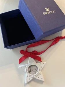 Swarovski First Christmas Ornament Stern seltenes kostbares Foto Japan - Bild 1 von 1