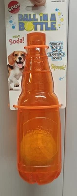 Spot Ethical Ball In A Soda Bottle Squeaky Dog Fetch Toy 9" - Image 1 of 2