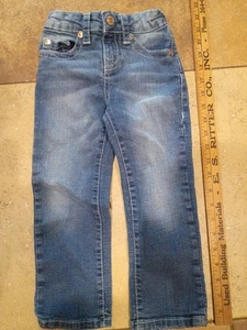 True Religion Jungen Geno Relaxed Slim Adj Taille Straight Blau Denim Jeans 4T - Bild 1 von 10