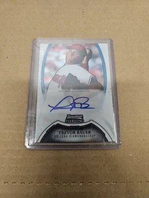 2011 Bowman Sterling Prospects Trevor Bauer Auto Dodgers Rookie Auto signed - Image 1 of 3