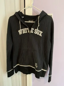 Sweat à capuche Nike Chicago White Sox taille L noir fermeture éclair intégrale - Photo 1/8