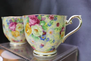 Royal Albert Rosetime 5 Demitasse Cups (No Saucers) 2 3/4 " Chintz Bone England - Picture 1 of 6