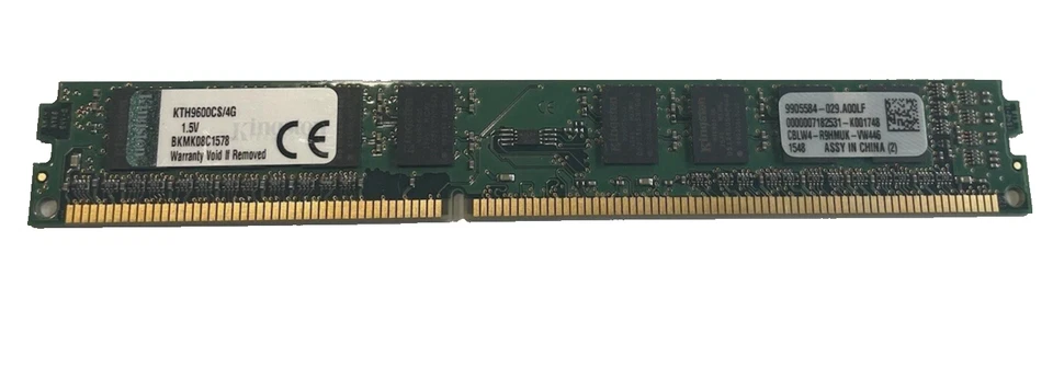 Kingston 4Gb PC3-12800 1600Mhz DDR3 Desktop Memory RAM KTH9600CS/4G - Image 1 of 1