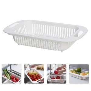 Escurridor de fregadero cesta estantes para platos de cocina cubiertos secado drenaje cuenco - Imagen 1 de 12