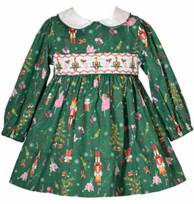Bonnie Jean Nutcracker Ballet Dress Girls Size 5 Christmas L/S Embroider Smock - Image 1 of 4