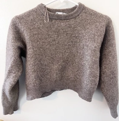 Suéter de tecidos misturados Zara para meninas tamanho G - Imagem 1 de 4