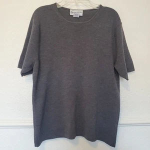 Top Pendleton Mujer Extra Grande 100% Lana Merino Gris Manga Corta Goyard Top - Imagen 1 de 17