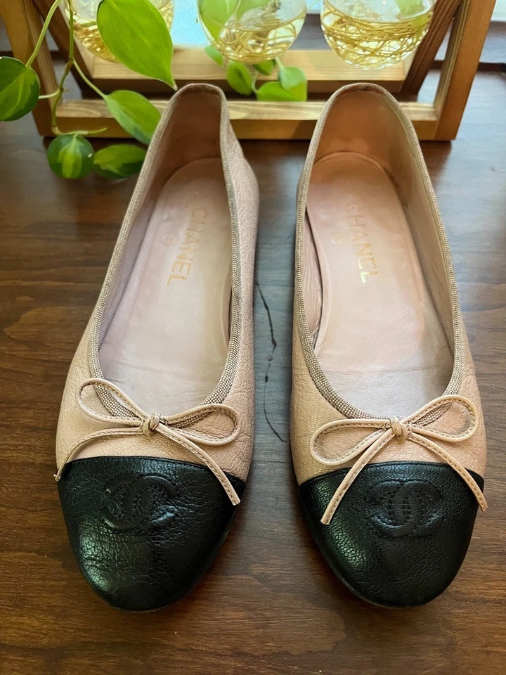 Chanel dusty rose pink size 37 ballet flats - Image 1 of 4