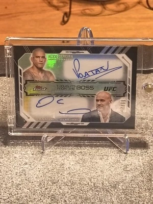 2025 Topps Finest UFC - Pensamientos del jefe/25😯🔥¡Alex Pereira/Dana White!🔥👊 Foto 1 de 4