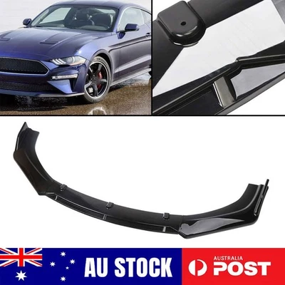Glossy Black Front Bumper Lip Spoiler Splitter Kit For Hyundai Sonata Tucson AU - image 1 of 4