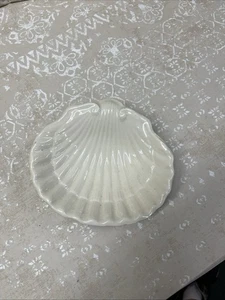 Cenicero de colección con patas de vidrio concha de vieira almeja jabonera soporte para joyas - Imagen 1 de 4