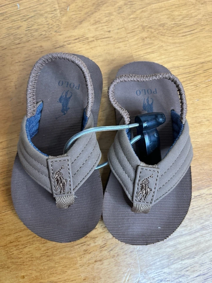 Polo by Ralph Lauren Kids Sandals Size 6 Tan - Image 1 of 3