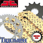 GOLD X-Ring Chain & and Sprocket Set FITS TRIUMPH 955i Daytona 99-01