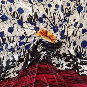 Poly Print Multicolor Chiffon Sheer Apparel Fabric - Picture 1 of 3