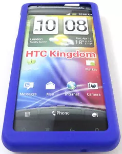 Saphire Blue ABS Hard Case Cover for HTC Evo Design 4G Hero S Kingdom - Picture 1 of 8