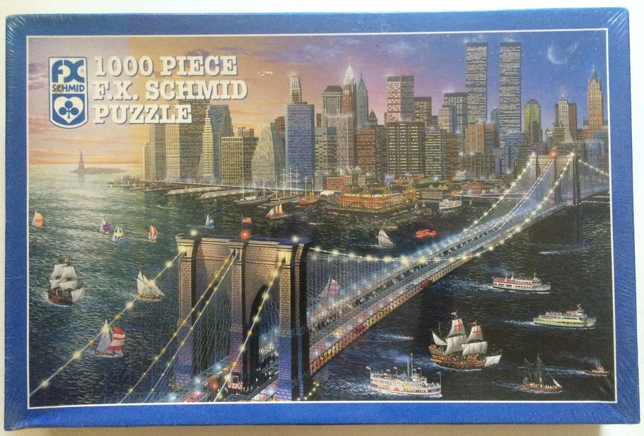 Rare - 1998 F.X. Schmid Brooklyn Bridge 1000 pc Puzzle - Brand New - Image 1 of 1
