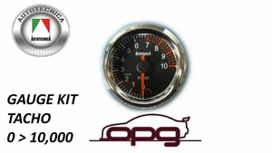 Performance Tachometer Tacho 52mm Analog Gauge Black Face 7 Colour Lighting - Picture 1 of 4