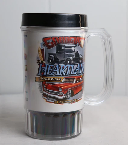 Good Guys 21th Heartland Nationals Mug 2015 Hot Rod Tour Plastic Cup Iowa 16 oz Cover