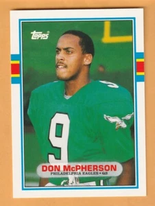 Don McPherson Philadelphia Eagles 1989 Topps Traded #104T RC Syracuse Orange 13J - Picture 1 of 2