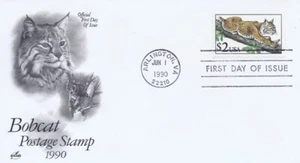 2482 $2 BOBCAT - Cachet artesanal - Imagen 1 de 1