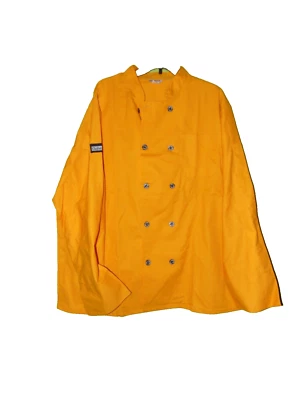 Chaqueta de cocina amarilla Chefwear XL para hombre nueva Foto 1 de 3