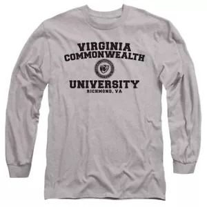 VCU Adult Long Sleeve T-Shirt Rams Circle Logo, Athletic Heather, S-3XL - Picture 1 of 3