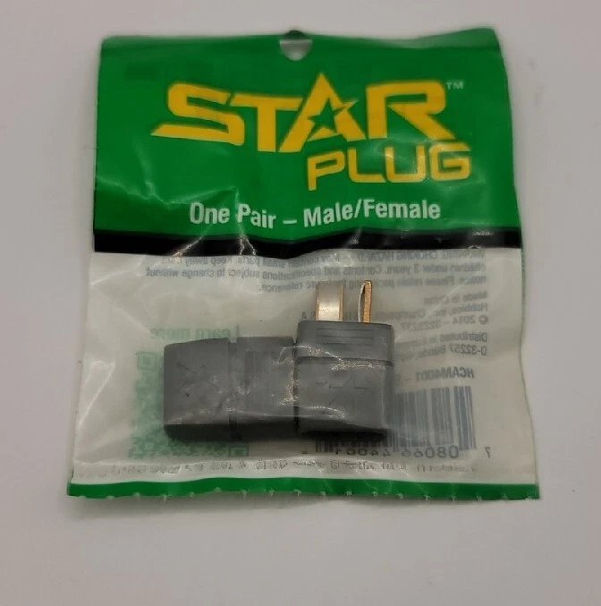 Hobbico Star Plug One Set 1 Male 1 Female 1 Pair HCAM4001 - Image 1 of 1