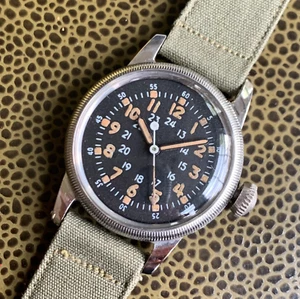 1950's Waltham A-17 MIL-W-6433 Hack US Military Issued Luminous Wristwatch #2 - Picture 1 of 12
