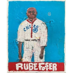 Rube Foster - Acrílico sobre Lienzo 16x20 pulgadas @elsantosworld Sergio Santos Original - Imagen 1 de 1