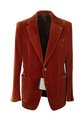 Abrigo Deportivo TOM FORD Shelton Terciopelo Marrón Talla 42/32R En Chaqueta Algodón Blaze... Foto 1 de 4
