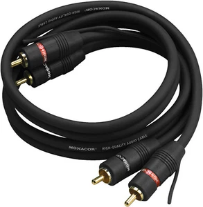 ✅Monacor "AC/SW" - TOP Stereo-Cinchkabel / Masseleitung für Phono oder Car-HiFi✅ - Bild 1 von 1