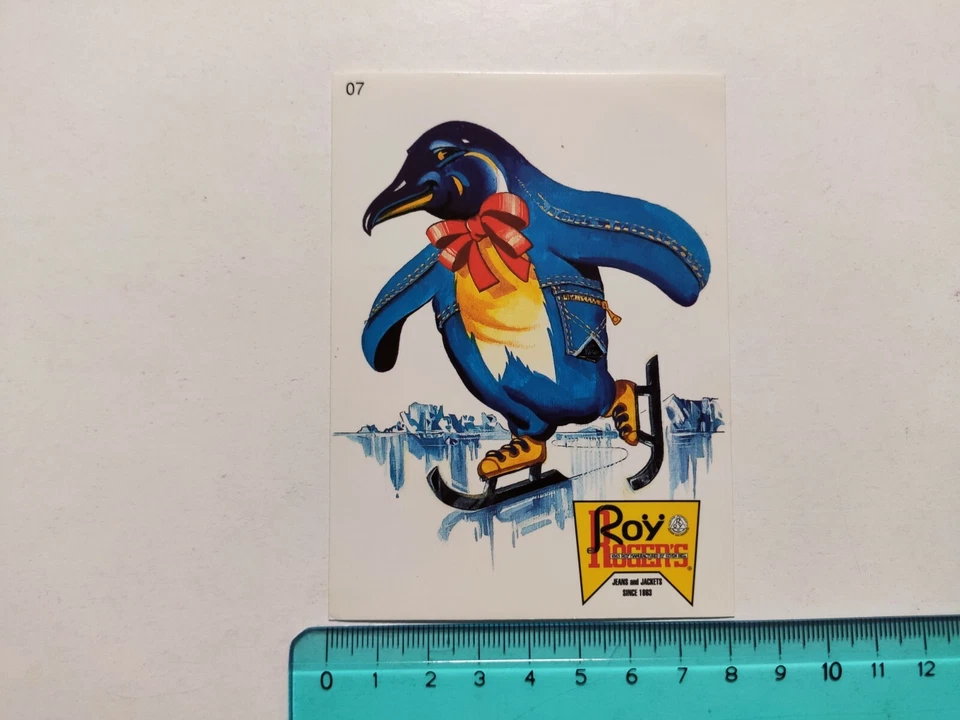 Autocollant Roy Roger's Pinguin Jeans Sticker 80S Original - Bild 1 von 1