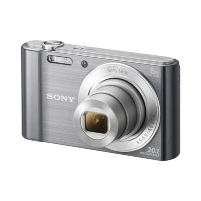 Sony CyberShot DSC W810 Digital Camera 20.1MP 6x Optical Zoom Silver - Image 1 of 4