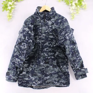 US Navy Parka Working Digital Camo Blau Wasserdicht Kapuzenjacke Gr. S - Bild 1 von 9