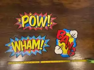 SET OF 3 BATMAN TIN SIGNS FREE SHIPPING - Picture 1 of 2