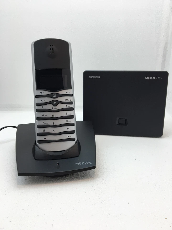 Swisscom Trend C140 Dect Analogique avec Fil Enregistré à Station Gigaset E450 - Bild 1 von 1