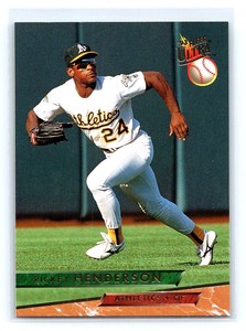 1993 Fleer Ultra Rickey Henderson Oakland Athletics #258