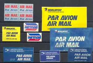 USA - AVIATION -AIR MAIL --12 x LABEL--VF -@ 20 - Picture 1 of 1