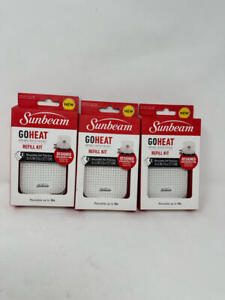 3 Lot Of 2 Pack Refill Sunbeam Goheat Portable Heated Patches for Pain Relief