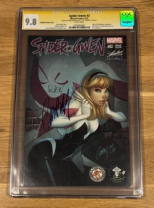 Spider-Gwen #2, ECCC, CGC 9.8 2X SS, (2015) signed by Campbell and Rodriguez - Picture 1 of 5