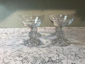 FOSTORIA AMERICAN LADY CLEAR CHAMPAGNE SHERBET GLASSES - Picture 1 of 1