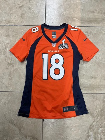 SUPER BOWL 48 NFL DENVER BRONCOS PEYTON MANNING 18 JERSEY WOMEN'S SIZE S Cover