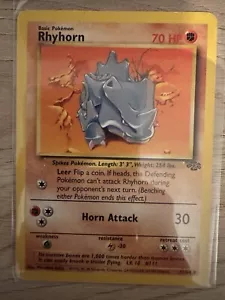 Rhyhorn Jungle Base Set 61/64 Common Pokemon Card NM - Picture 1 of 1