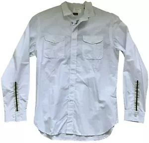 Paul Smith PS White Striped Shirt | Contrast Trim | Twin Pockets | Size M - Picture 1 of 6