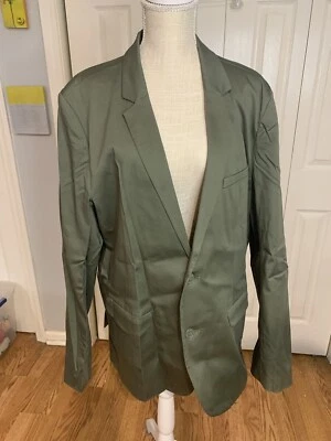 Structure Green 90’s Safari Field Jacket Style Blazer Sportcoat Jacket Mens XL - Image 1 of 4