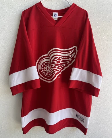 Vintage 90's NHL Detroit Red Wings 2Xl Sergei FEDOROV #91 LOGO 7 INC Made in USA Cover