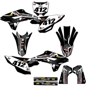 2022-2024 CRF 250 RX PODIUM Black Senge Graphics Kit Compatible with Honda - Picture 1 of 10