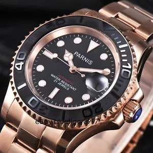 Orologio PARNIS Miyota Movimento Vetro Zaffiro Uomo 41mm Uomo Automatico Impermeabile - Foto 1 di 6