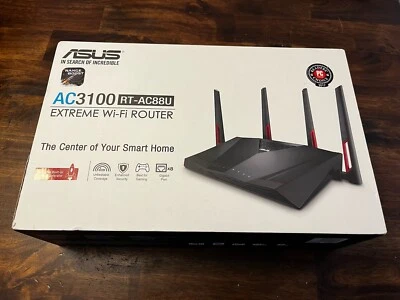 ASUS AC3100 1000 Mbps 8 Port 2167 Mbps Wireless Router (RTAC88U) - Image 1 of 3