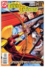 Teen Titans (2003) #21 1st Print Geoff Jones Signed By Mike McKone No COA VF-